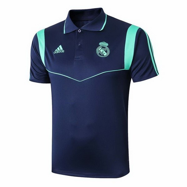 Polo Real Madrid 2019-20 Blau Grün Marine Fussballtrikots Günstig